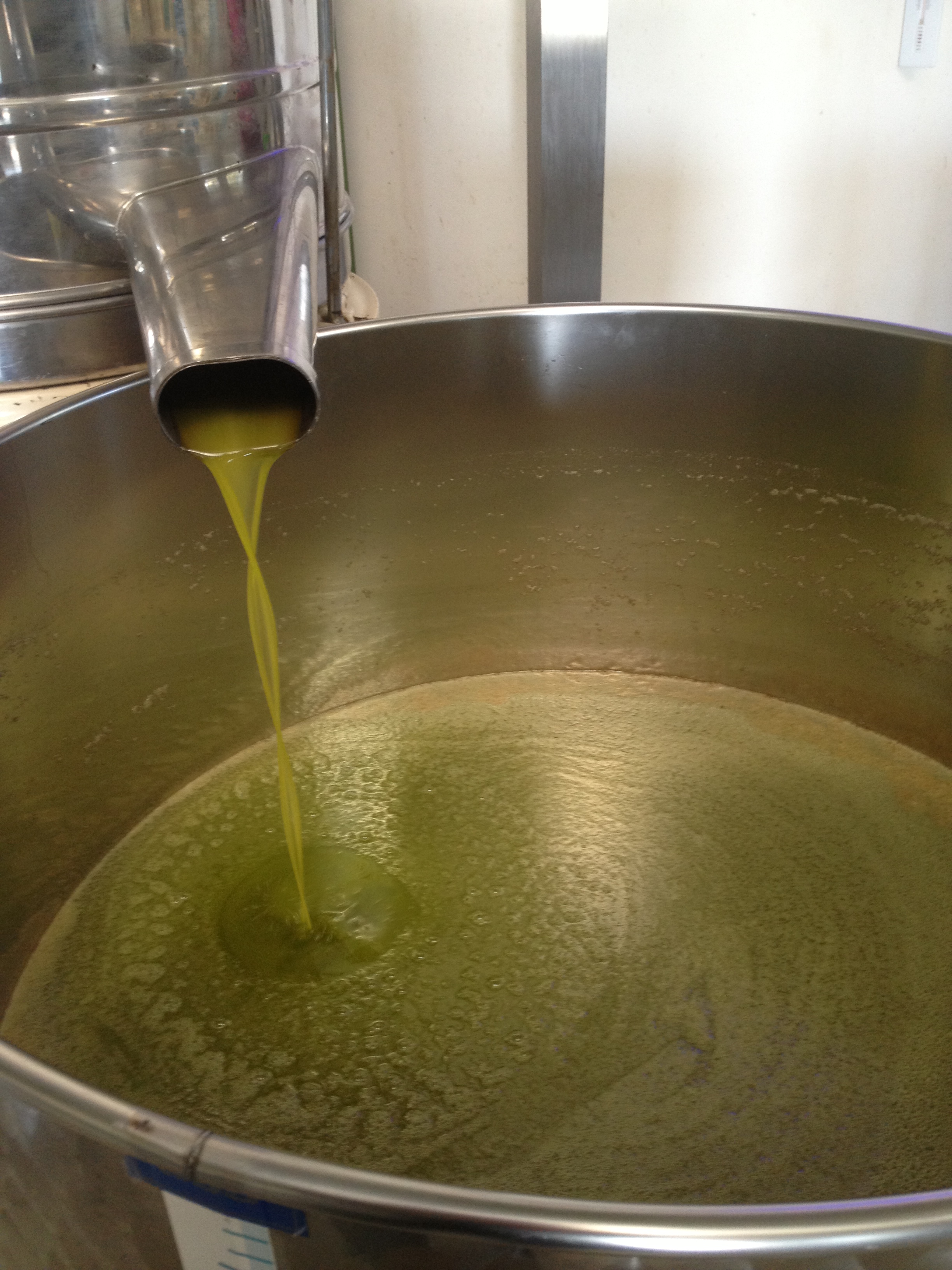 Pression de l'huile d'Olive